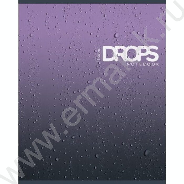 Тетрадь  80л клетка "Drops" /глянц. ламин. /5видов | Фото 1