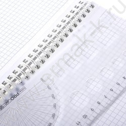 Тетрадь  96л клетка/спираль/пластик.обл. "LINE NEON Оранжевая" 4цв.разделителя с линейкой | Фото 2