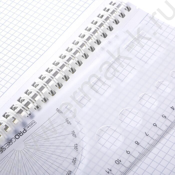 Тетрадь  96л клетка/спираль/пластик.обл. "LINE NEON Оранжевая" 4цв.разделителя с линейкой | Фото 2