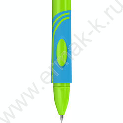 Ручка шар "Initial" 0,7мм светло-синяя /трехгран. корпус /резин. грип /д. левшей | Фото 2