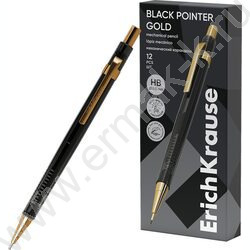 Карандаш механический 0,5мм НВ Black Pointer Gold | Фото 1