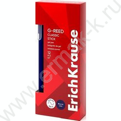 Ручка гелевая синяя 0,38мм  G-Reed Stick Classic /игла | Фото 2