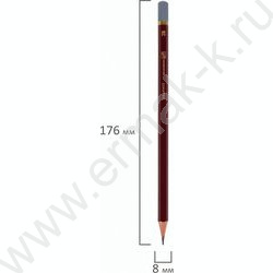 Карандаш ч/гр /набор 8шт/ BRAUBERG ART "PREMIERE"  ассорти  6Т(6Н) - 8М(8В),  /карт. кор. европо | Фото 5