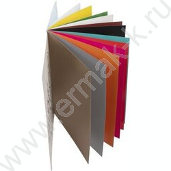 Картон цв. мелов. на клею А4 12л/12цв Котик с бантиком /с золотом и серебром | Фото 2