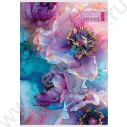 Тетрадь  80л А4 клетка "Цветочные сны" ламинация Soft-touch | Фото 1