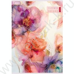 Тетрадь  80л А4 клетка "Цветочные сны" ламинация Soft-touch | Фото 2