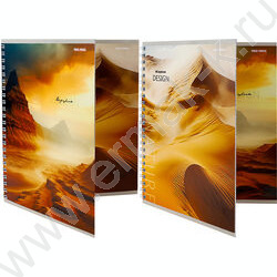 Тетрадь  48л клетка/спираль/двойная "Вдохновляющая природа" ассорти | Фото 4