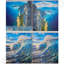 Тетрадь  48л клетка/спираль/двойная "Вдохновляющая природа" ассорти | Фото 5