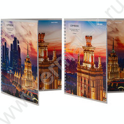 Тетрадь  48л клетка/спираль/двойная "Цитаты о городе" ассорти | Фото 3