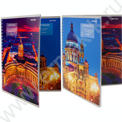 Тетрадь  48л клетка/спираль/двойная "Цитаты о городе" ассорти | Фото 4