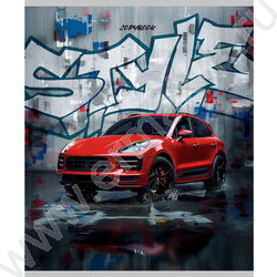 Тетрадь  96л клетка "Машины и граффити" ассорти | Фото 2