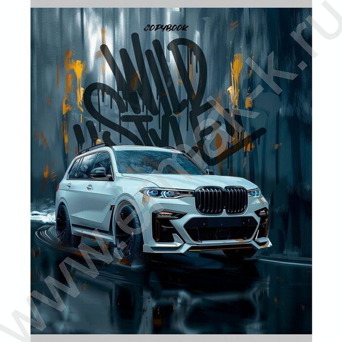 Тетрадь  96л клетка "Машины и граффити" ассорти | Фото 3