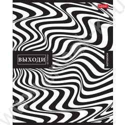 Тетрадь  48л клетка/пластик обл. "Monochrome" ассорти | Фото 1