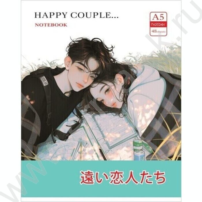 Тетрадь  48л клетка/пластик обл. "Альфа парочка" ассорти | Фото 2