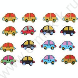 Пуговицы декоративные деревянные Car 18шт | Фото 1