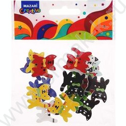 Пуговицы декоративные деревянные Cat 18шт | Фото 2