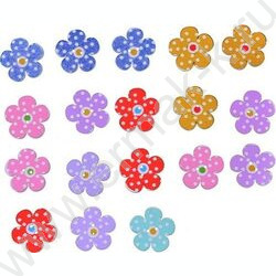 Пуговицы декоративные деревянные Flowers 18шт | Фото 1