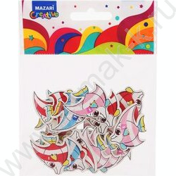 Пуговицы декоративные деревянные Fish 18шт | Фото 2