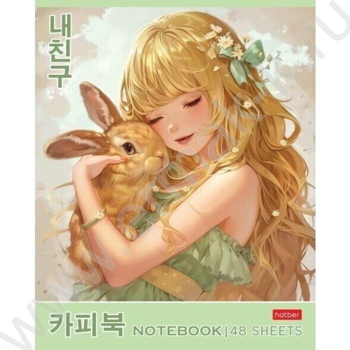 Тетрадь  48л клетка "Милый друг" /ламинация Soft-touch/ 5видов | Фото 5