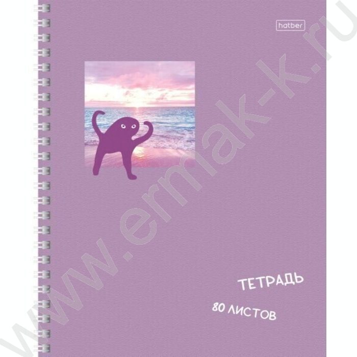 Тетрадь  80л клетка/спираль "Чипи-чипи" /мат. ламин./ 2вида | Фото 2