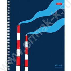 Тетрадь  80л клетка/спираль "За окном" /выб лак/ 2вида | Фото 2