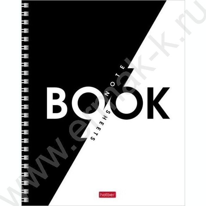 Тетрадь  96л клетка/спираль "B&W_Book" 2вида | Фото 2