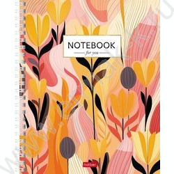 Тетрадь  96л клетка/спираль "Соцветие красоты" /ламинация Soft-touch/ 2вида | Фото 2