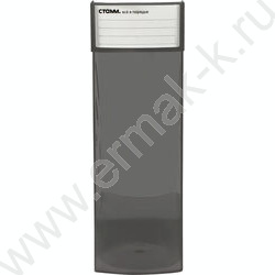 Лоток вертикальный литой "Эксперт" /тонированный серый /ширина 95мм | Фото 4