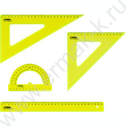 Геометрический набор большой /прозрачный, неоновые цвета, ассорти | Фото 1