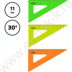 Треугольник пл. 30*11см /прозрачный, неоновые цвета, ассорти | Фото 3