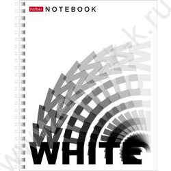 Тетрадь  96л клетка/спираль "Black and white" 2вида | Фото 1