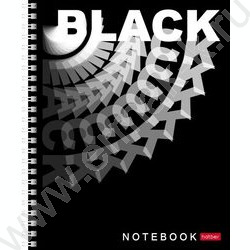 Тетрадь  96л клетка/спираль "Black and white" 2вида | Фото 2