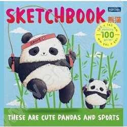 Скетчбук  40л А5 "Плюшевые панды" без линовки 100г/кв.м | Фото 3