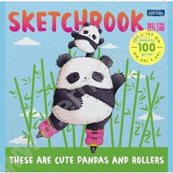 Скетчбук  40л А5 "Плюшевые панды" без линовки 100г/кв.м | Фото 4