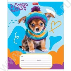 Тетрадь  12л клетка "Мы-пёсики!" 5видов | Фото 1