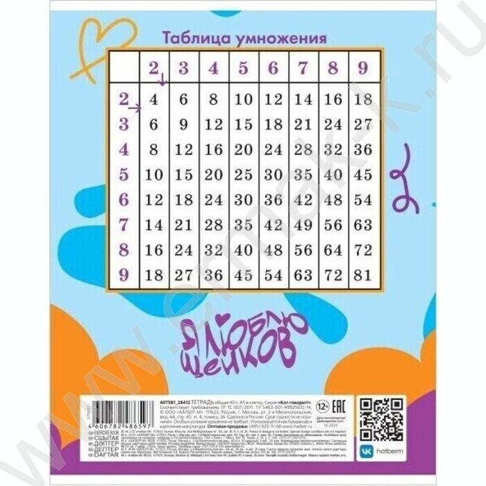 Тетрадь  12л клетка "Мы-пёсики!" 5видов | Фото 6