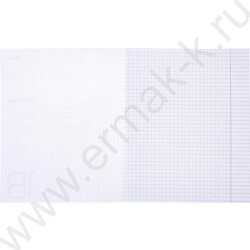 Тетрадь  18л клетка с пластиковой обложкой "Голубая" | Фото 3