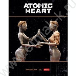 Тетрадь 120л клетка/кольца "Atomic Heart" /глянц.лам. | Фото 1