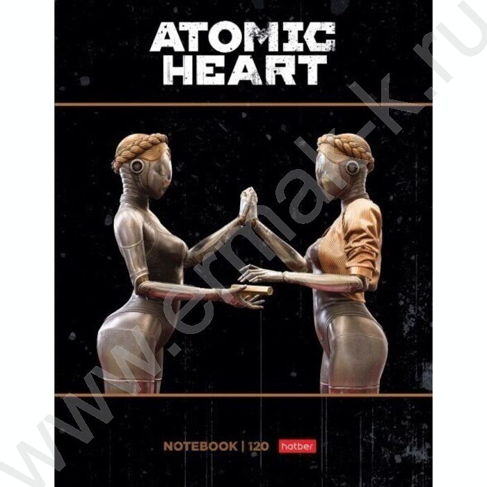 Тетрадь 120л клетка/кольца "Atomic Heart" /глянц.лам. | Фото 1