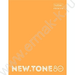 Тетрадь  80л А5 клетка/кольца /глянц.лам/  "NEWtone NEON Оранж" | Фото 1