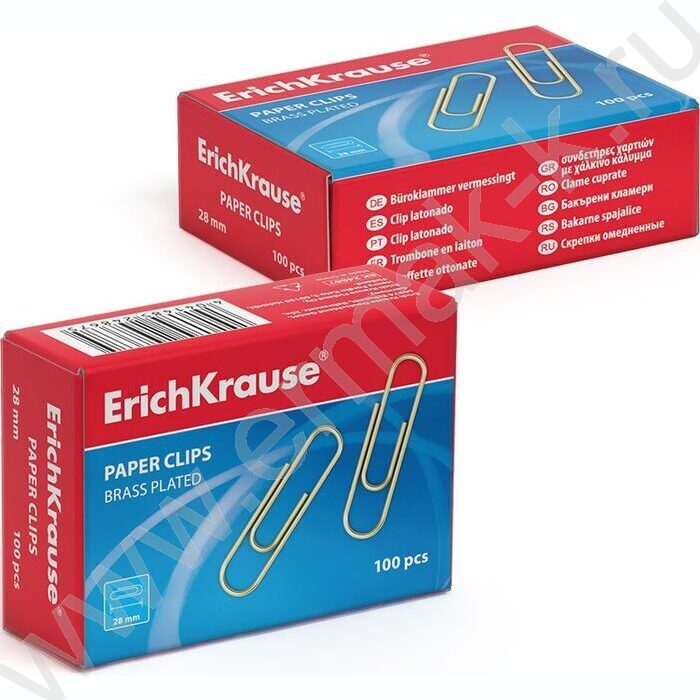 Скрепки 28мм /100шт омедненные | Фото 2