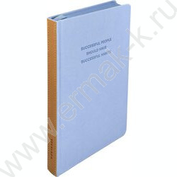 Ежедневник н/дат А5 160л Escalada,Буйвол голубой /твёрдый переплёт, искусственная кожа "Буйвол", | Фото 2