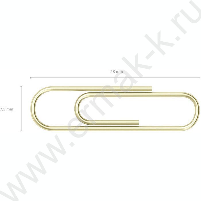 Скрепки 33мм /100шт омедненные | Фото 3