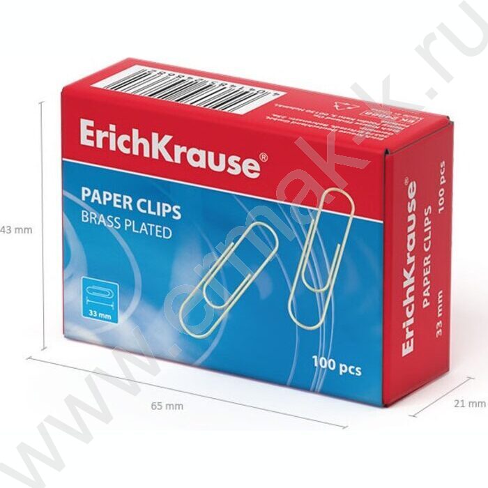 Скрепки 33мм /100шт омедненные | Фото 4