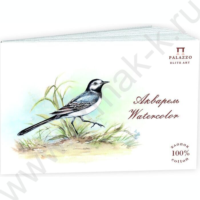 Планшет д/акварели А5 15л 300г/м2 "Трясогузка" 100% хлопок | Фото 1