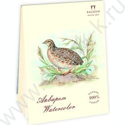 Планшет д/акварели А5 15л 300г/м2 "Перепёлка" 100% хлопок,сл. кость | Фото 1