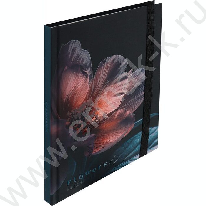 Ежедневник н/дат А5 128л Нежный цветок-3 /тв.обл.,софт-тач,лам/ | Фото 2