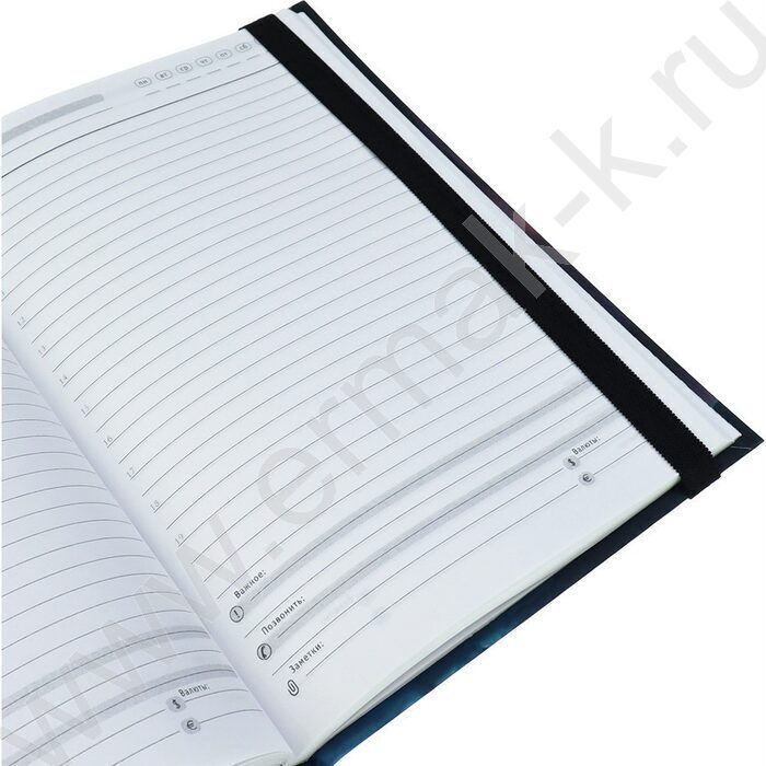 Ежедневник н/дат А5 128л Нежный цветок-3 /тв.обл.,софт-тач,лам/ | Фото 4