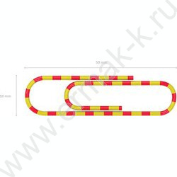 Скрепки 33мм /100шт Зебра ассорти | Фото 4