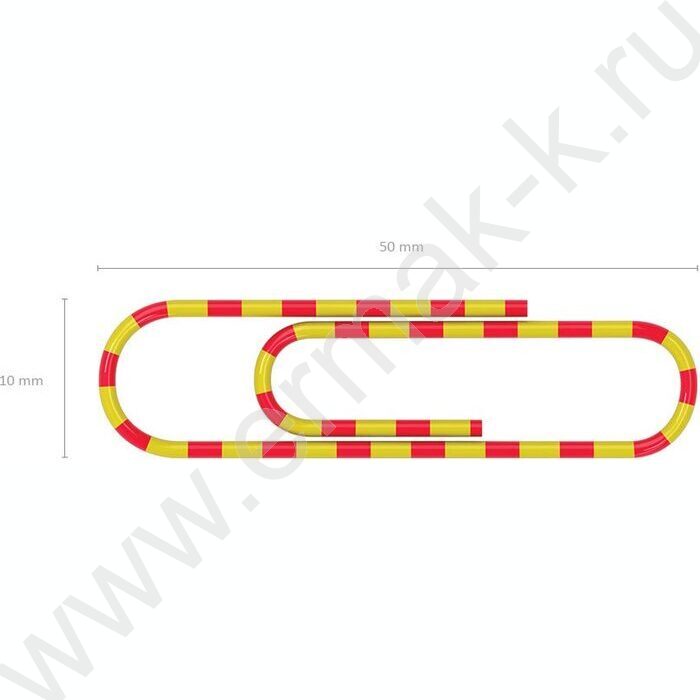 Скрепки 33мм /100шт Зебра ассорти | Фото 4